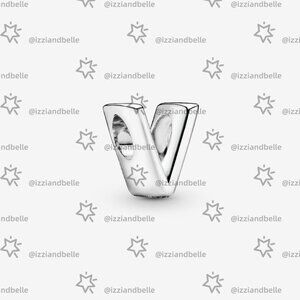 Pandora Letter V Alphabet Charm